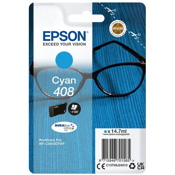 Epson 408 cyan 14,7 ml