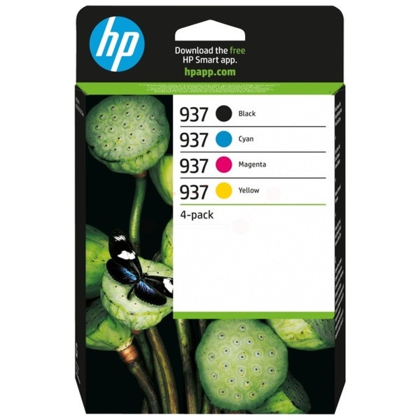 HP 937 black cyan magenta yellow