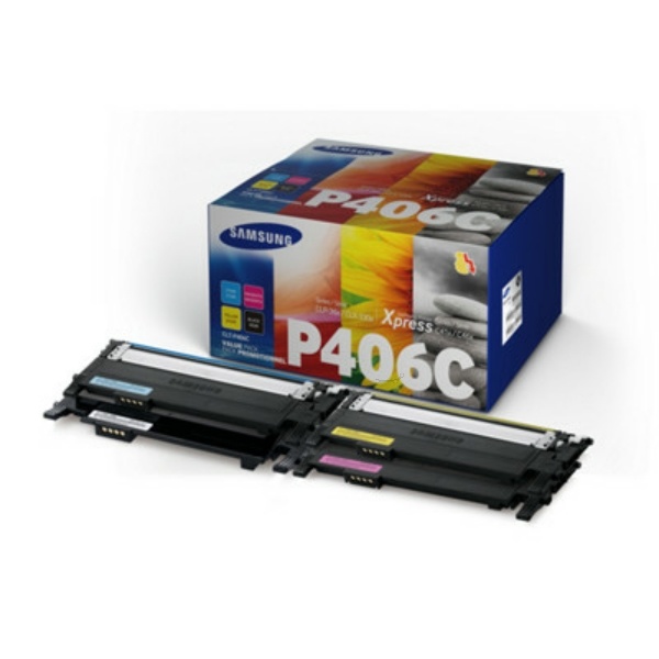 HP CLT-P406C black cyan magenta yellow