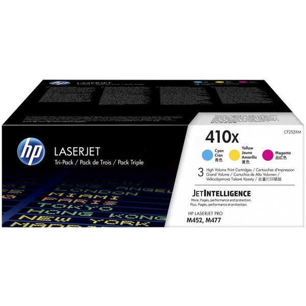 HP 410X cyan magenta yellow